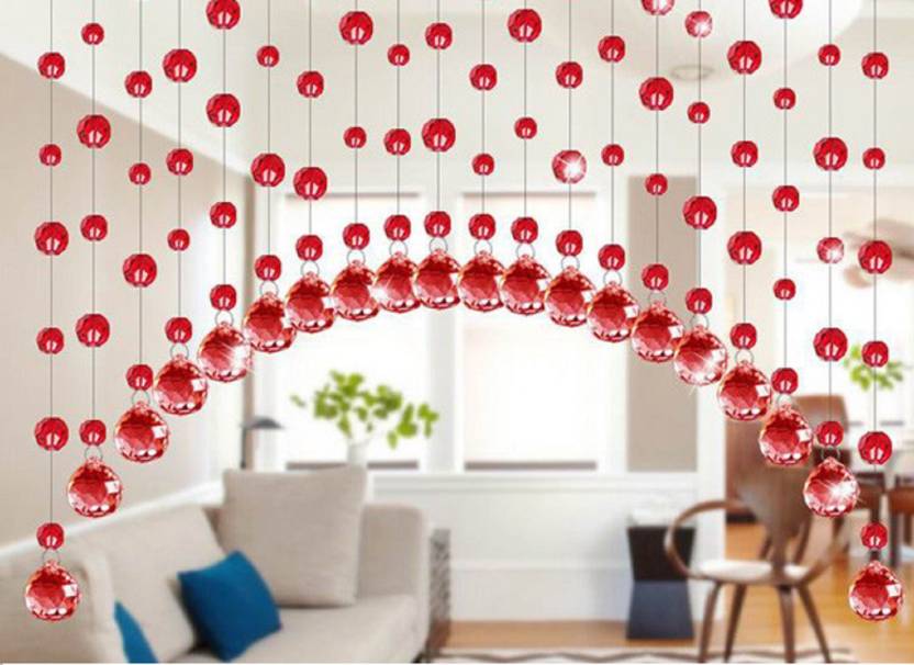 Rasmy Home Decors Glass Beads Curtain for Partition and Open Kitchen  Decoration 
